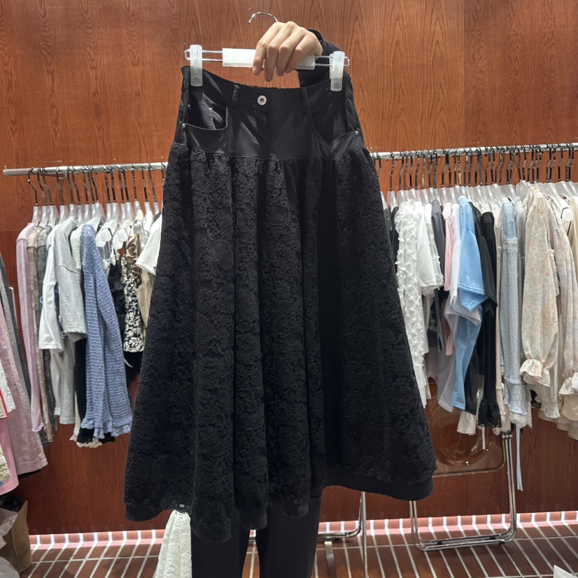 ILLO/MOCI韓國直郵實拍女士新品職業推薦休閑人氣長裙破洞ILLO/MOCI長裙圖色2