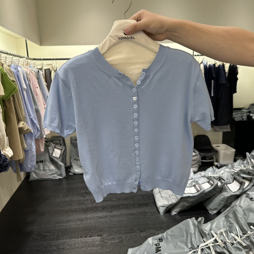TOMGIRL韓國東大門代購女裝新款職業26春夏休閑人氣針織衫TOMGIRL針織衫圖色2