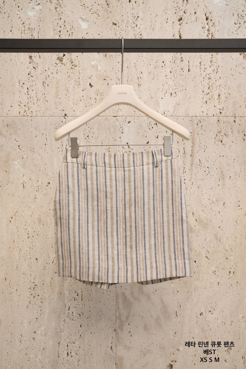 BLOSSOM韓國東大門代購女士新款職業26春夏裙褲闊腿褲亞麻BLOSSOM裙褲圖色1