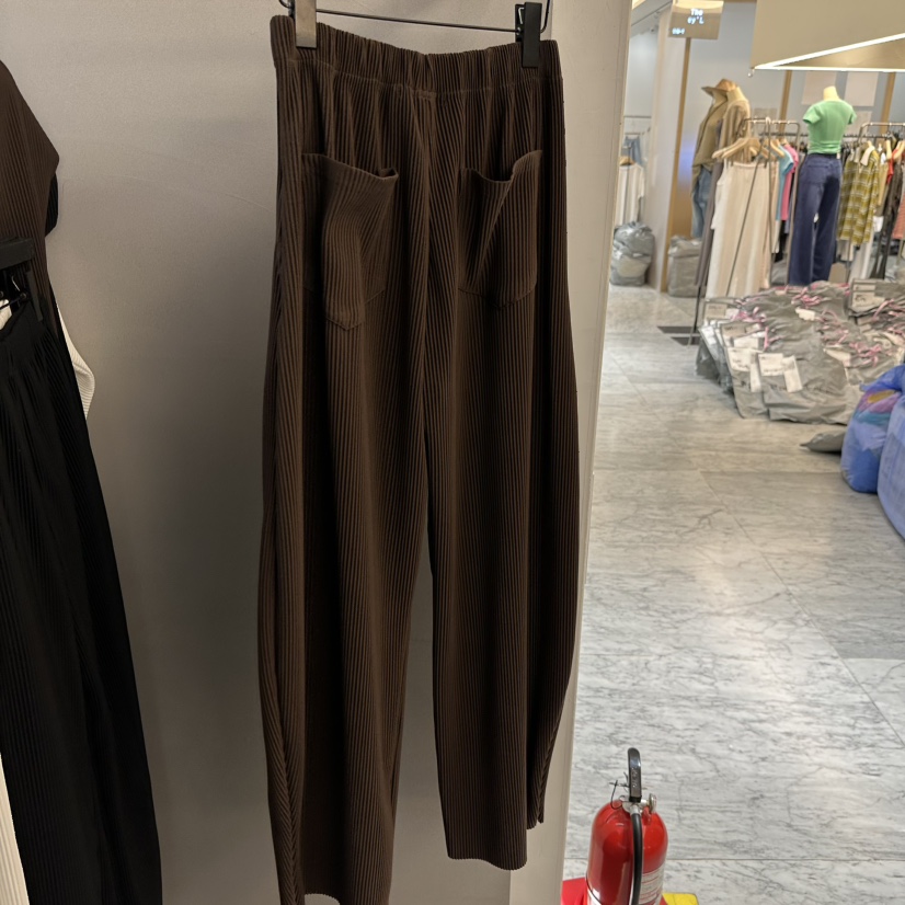 PROJECT WAVE-P韓國直郵女裝新品人氣時尚26春夏休閑褲褶裥PROJECT WAVE休閑褲