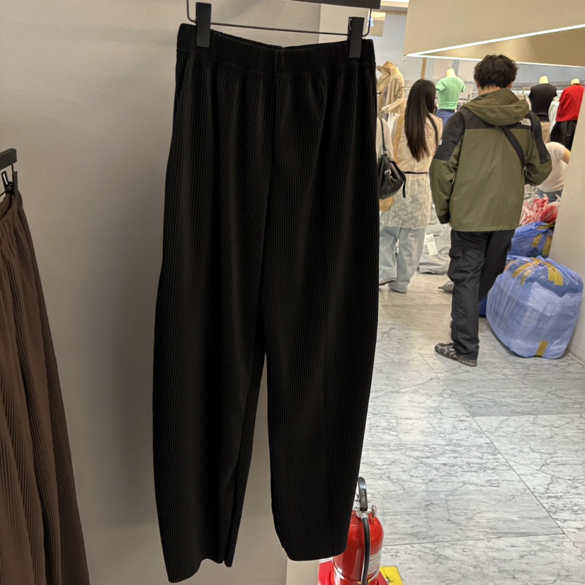 PROJECT WAVE-P韓國直郵女裝新品人氣時尚26春夏休閑褲褶裥PROJECT WAVE休閑褲圖色2