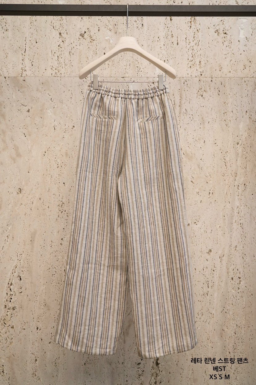 BLOSSOM韓國東大門直郵女裝新品26春夏休閑人氣休閑褲亞麻BLOSSOM休閑褲