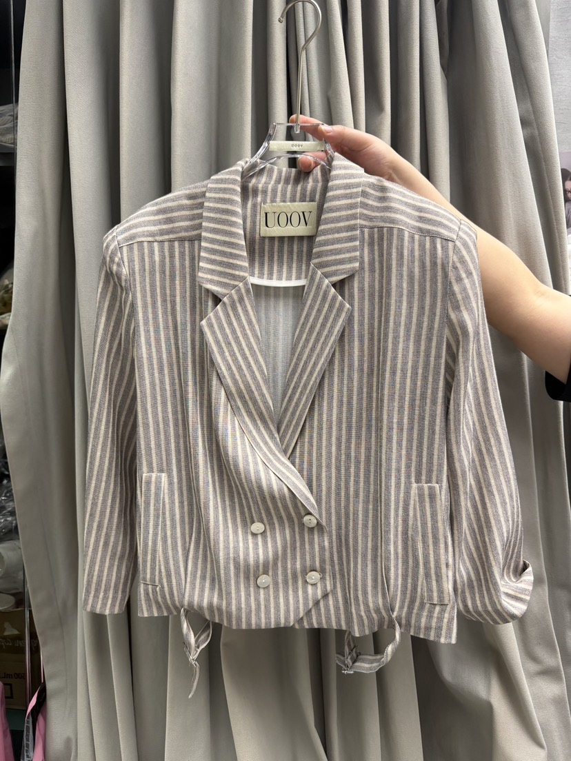 UOOV韓國直郵女裝新款休閑26春夏人氣時尚熱賣推薦夾克復古UOOV夾克圖色2