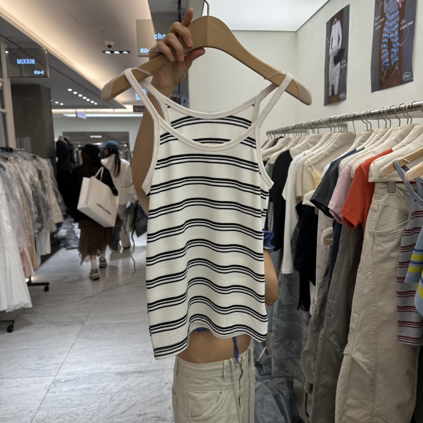 CHAV韓國東大門代購女士新品熱賣職業休閑26春夏吊帶背心CHAV吊帶/背心圖色1