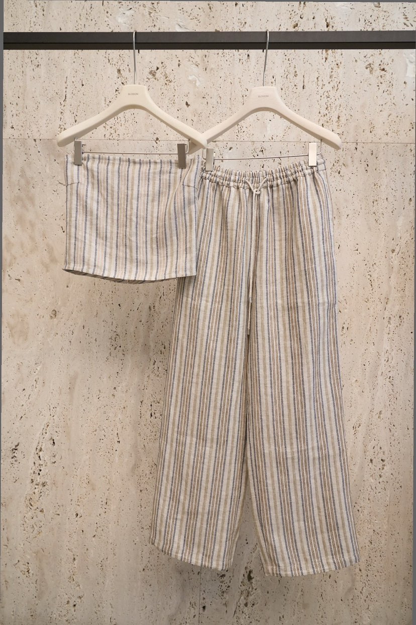 BLOSSOM韓國東大門直郵女士新款26春夏時尚職業吊帶背心亞麻BLOSSOM吊帶/背心