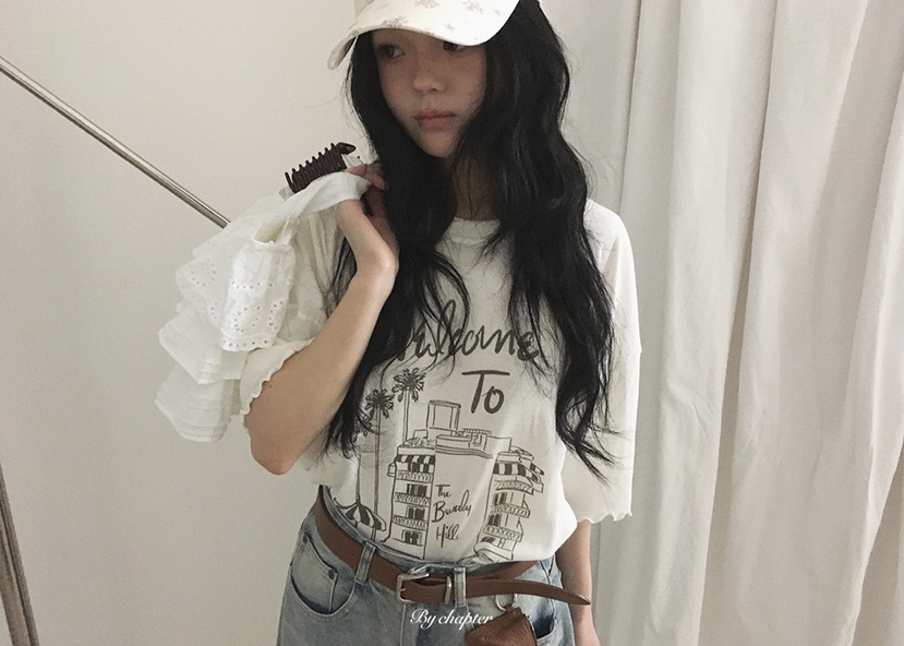 BY CHAPTER韓國東大門代購女士新品熱賣時尚職業推薦T恤BY ChapterT恤