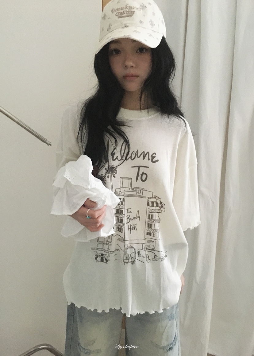 BY CHAPTER韓國東大門代購女士新品熱賣時尚職業推薦T恤BY ChapterT恤圖色2