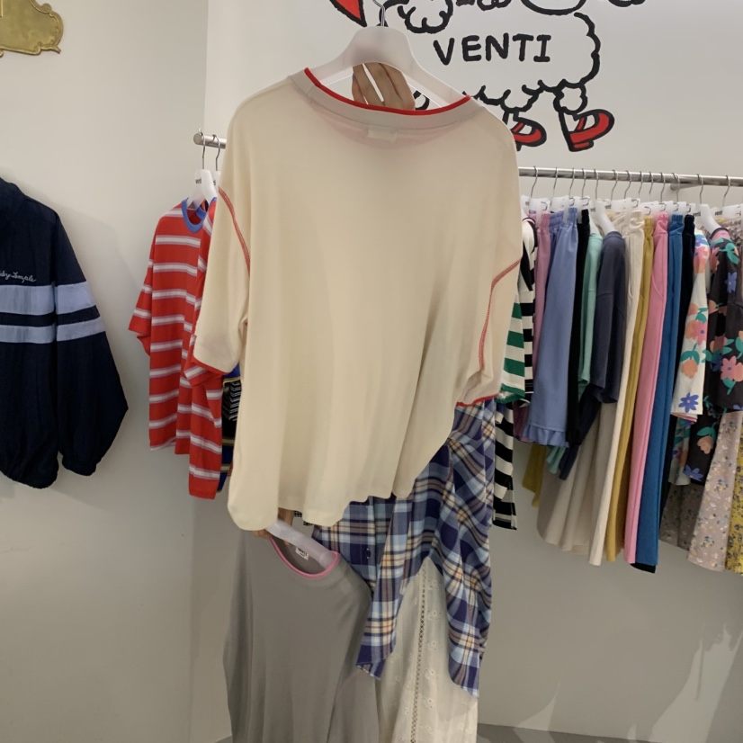 VENTI韓國直郵實拍女裝新品職業人氣推薦時尚休閑26春夏T恤VENTIT恤