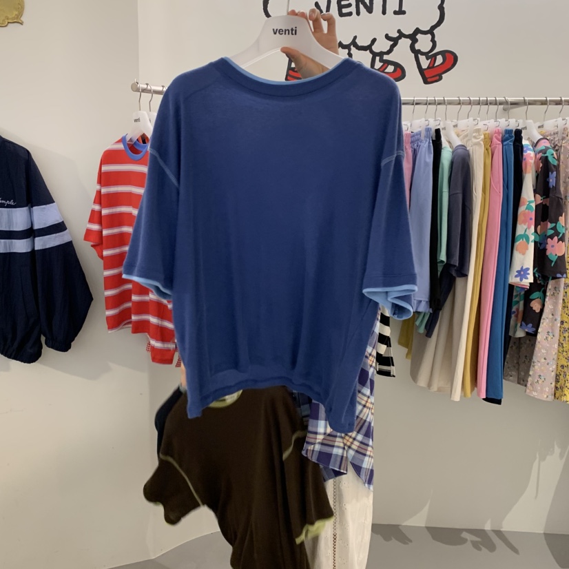 VENTI韓國直郵實拍女裝新品職業人氣推薦時尚休閑26春夏T恤VENTIT恤圖色3