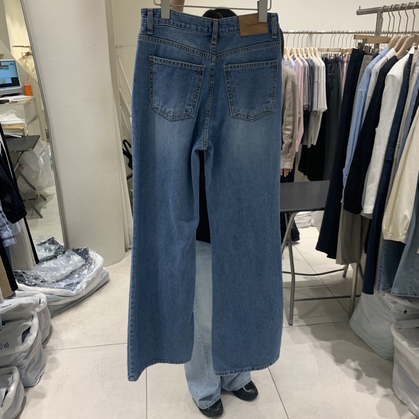 NAVYBURST韓國直郵女士新品人氣推薦休閑26春夏牛仔褲喇叭NAVY BURST牛仔褲