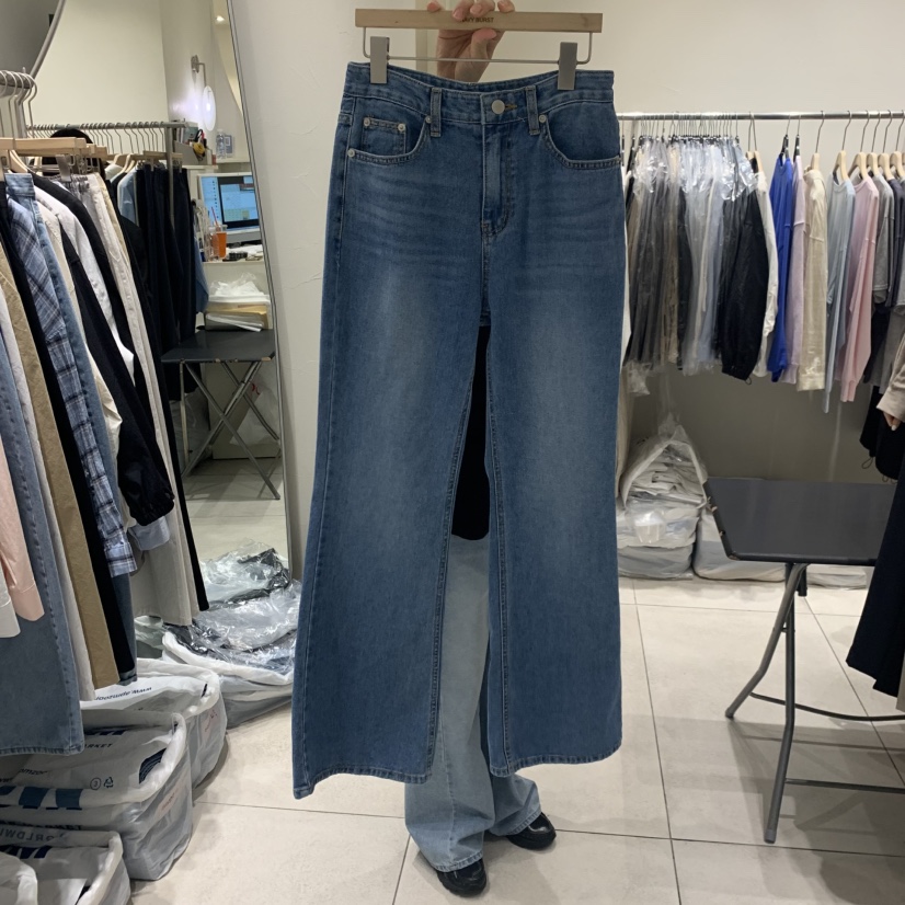 NAVYBURST韓國直郵女士新品人氣推薦休閑26春夏牛仔褲喇叭NAVY BURST牛仔褲圖色1