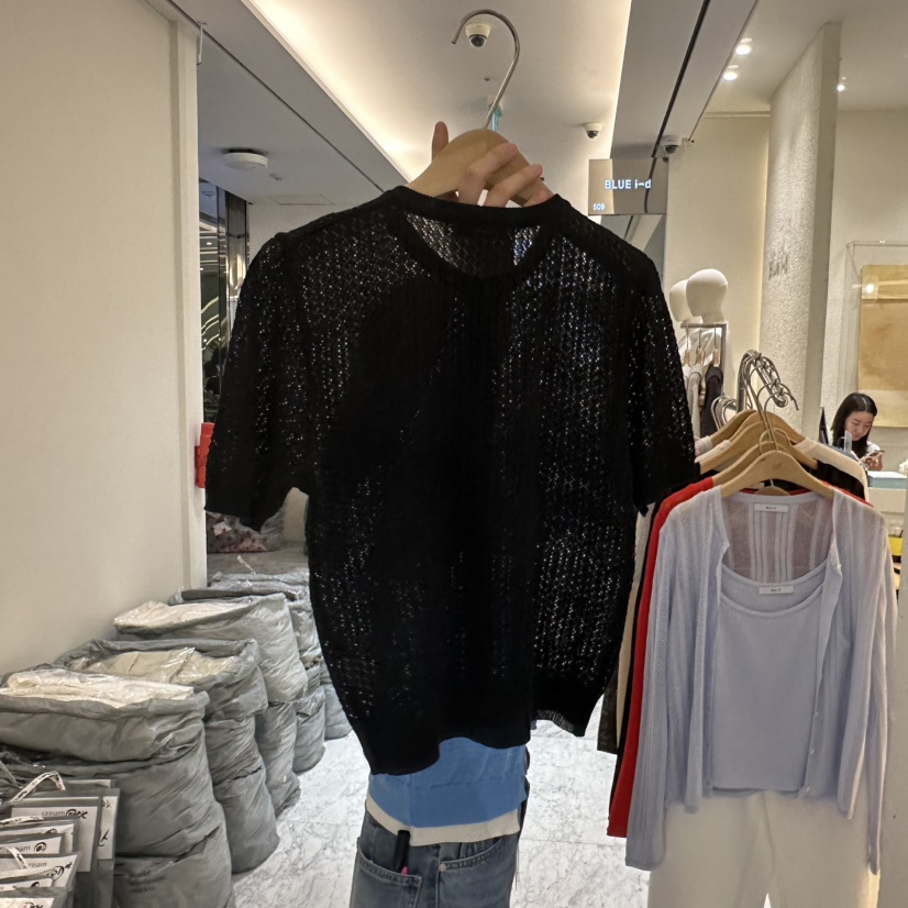 BLUEI-D/N SHARP韓國東大門直郵女士新品熱賣26春夏針織衫Blue i-d/N SHARP針織衫