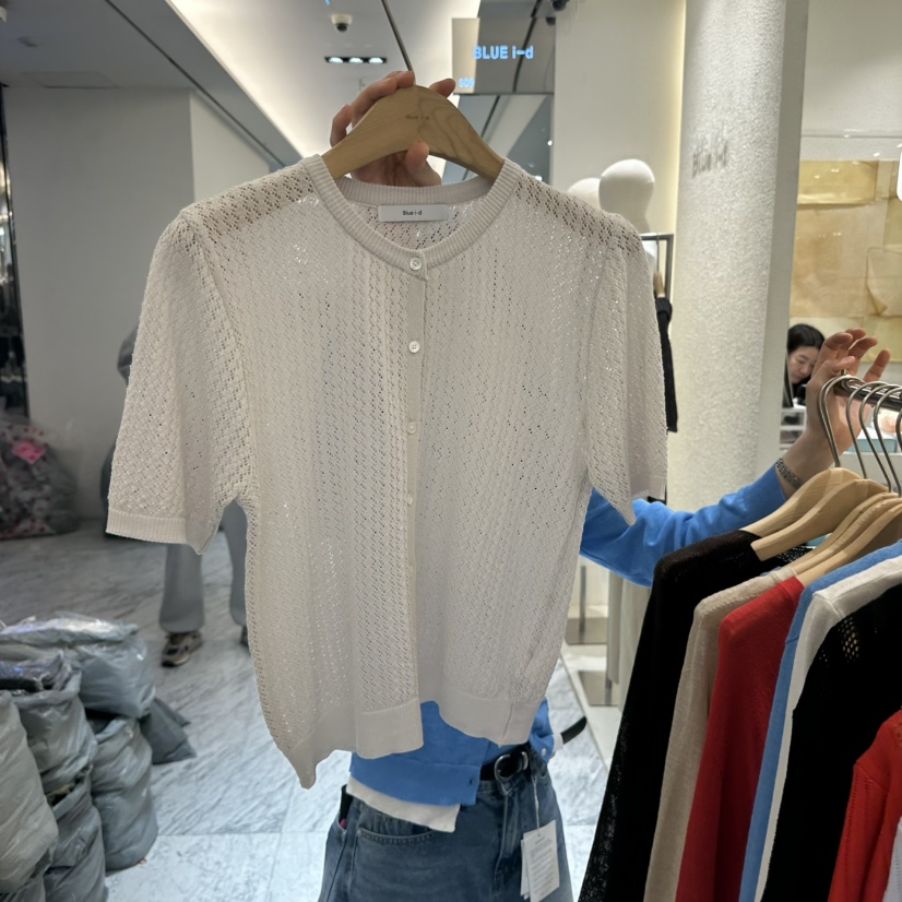 BLUEI-D/N SHARP韓國東大門直郵女士新品熱賣26春夏針織衫Blue i-d/N SHARP針織衫圖色1米色