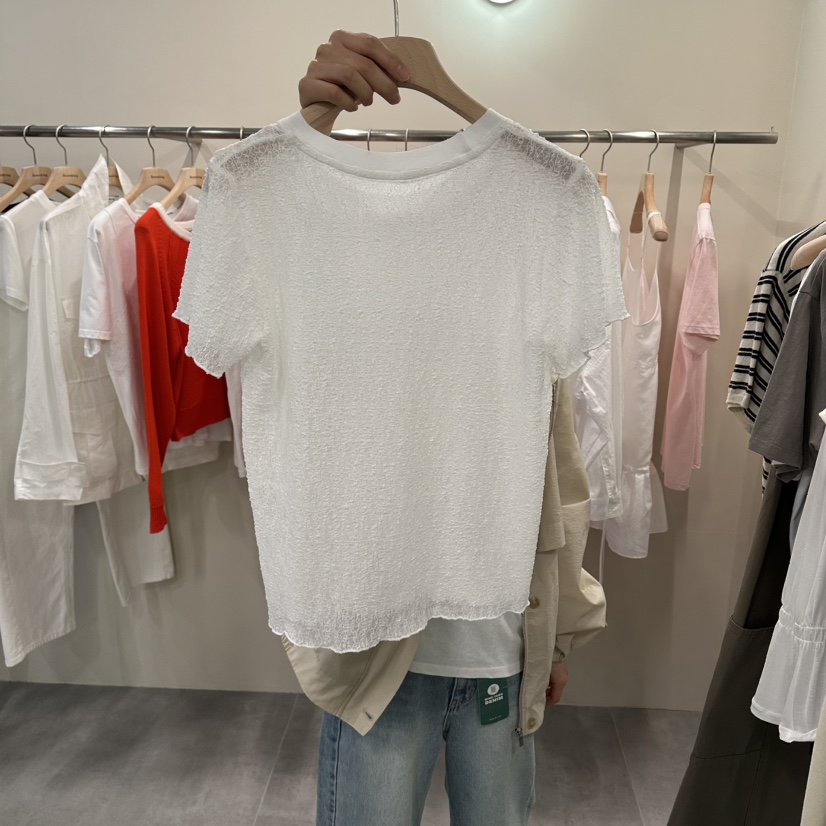 URBANSTORY/REMAKING韓國直郵實拍女士新款推薦人氣T恤蕾絲Remaking/URBANSTORYT恤