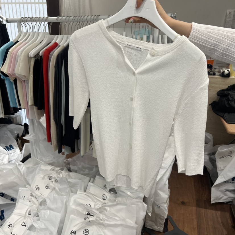 UNDERSTANDING韓國代購女士新品時尚人氣職業休閑針織衫透視UNDERSTANDING針織衫圖色4