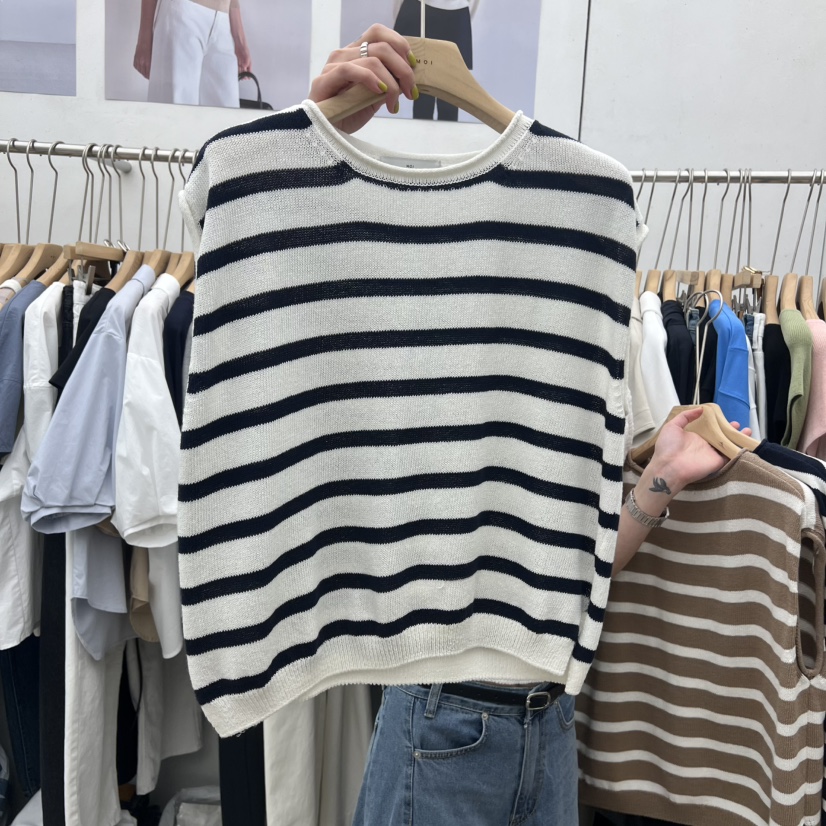 MOI-A韓國直郵實拍女裝新品人氣熱賣時尚職業休閑針織衫MOI-A針織衫圖色1