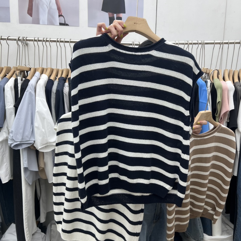 MOI-A韓國直郵實拍女裝新品人氣熱賣時尚職業休閑針織衫MOI-A針織衫圖色2