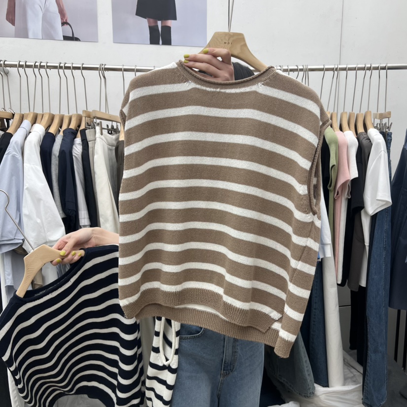 MOI-A韓國直郵實拍女裝新品人氣熱賣時尚職業休閑針織衫MOI-A針織衫圖色3