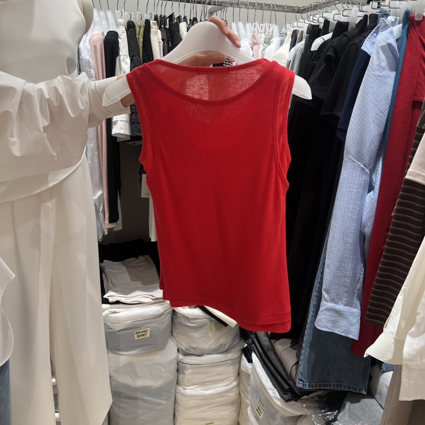 LOVE SOME韓國東大門直郵女士新品職業人氣吊帶背心羅紋LOVE SOME吊帶/背心