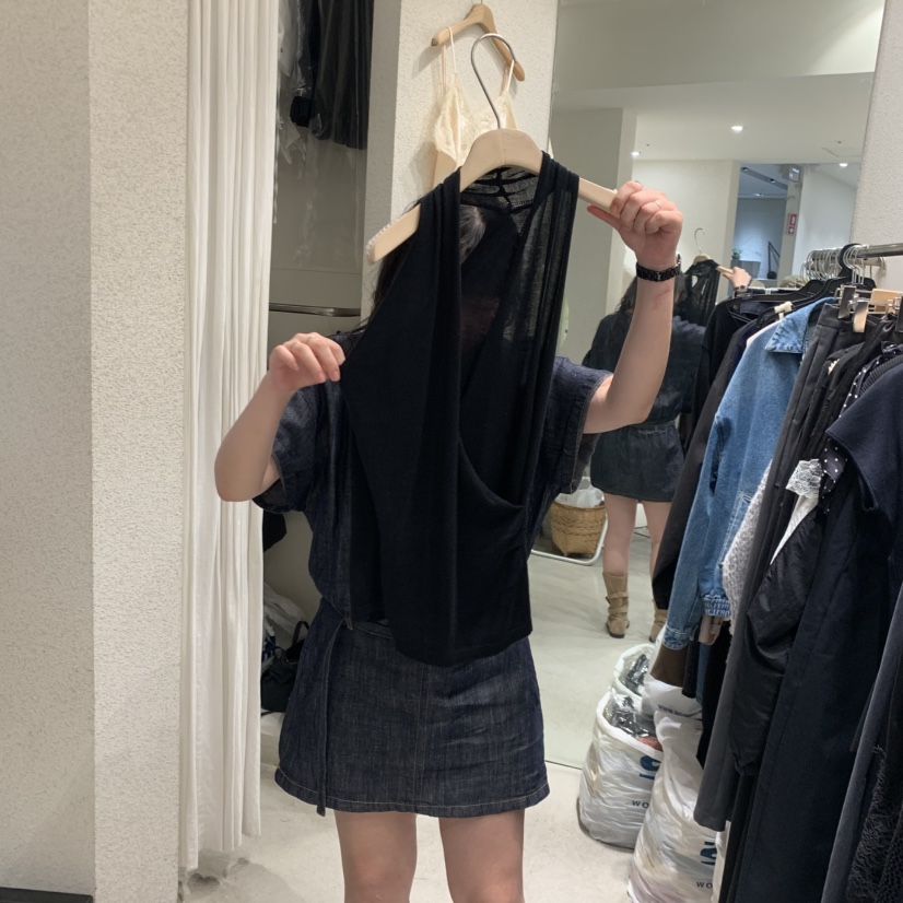 SSEMIENNE韓國直郵實拍女裝新款推薦熱賣時尚職業吊帶背心SSENIQUE/SSEMIENNE吊帶/背心