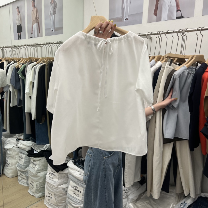 MOI-A韓國直郵女士新品時尚人氣職業休閑推薦襯衫蕾絲衫MOI-A襯衫/蕾絲衫