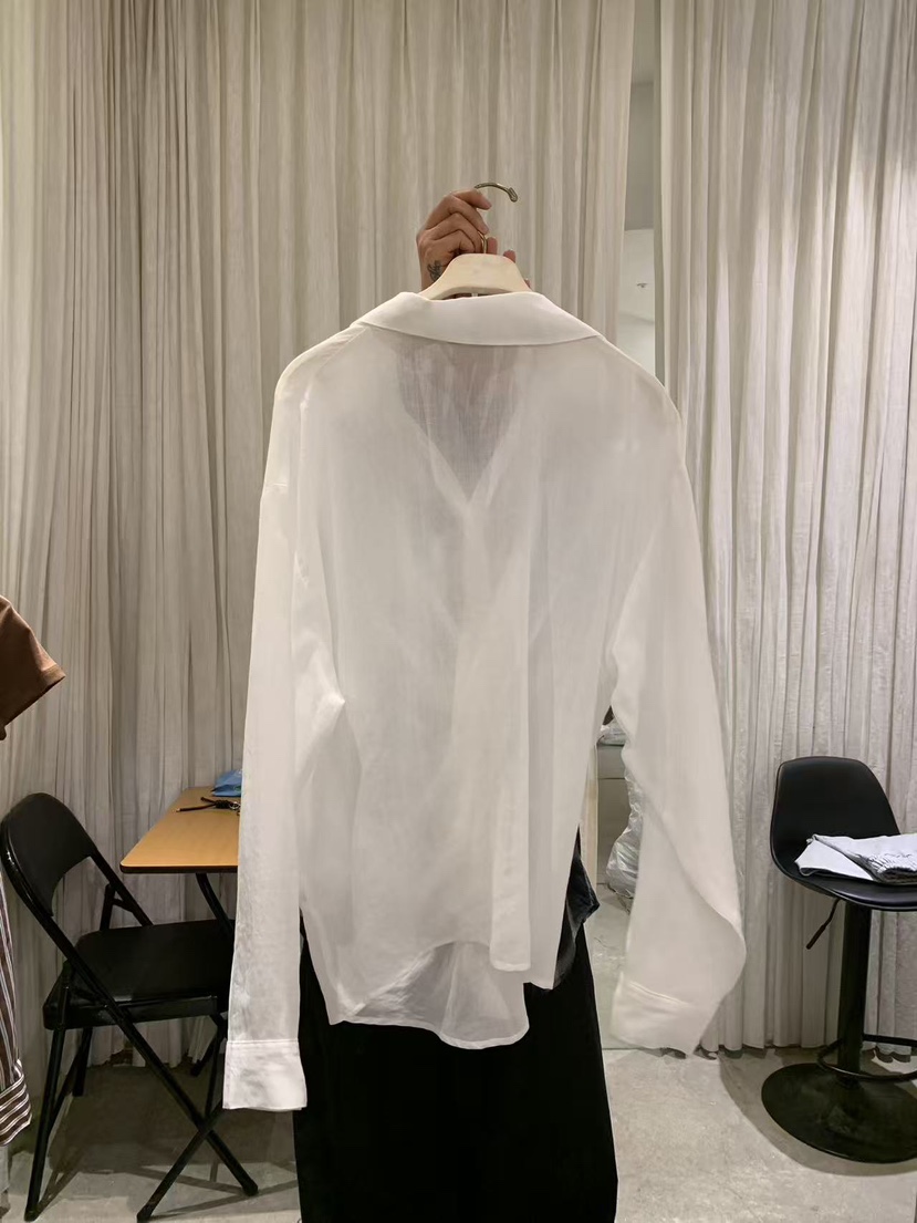 PAPERMOON韓國直郵實拍女士新品職業26春夏襯衫蕾絲衫亞麻paper moon襯衫/蕾絲衫