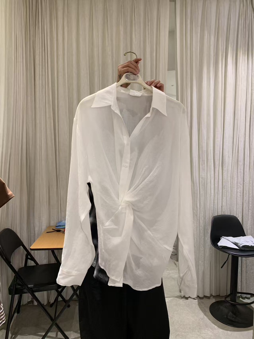 PAPERMOON韓國直郵實拍女士新品職業26春夏襯衫蕾絲衫亞麻paper moon襯衫/蕾絲衫圖色3