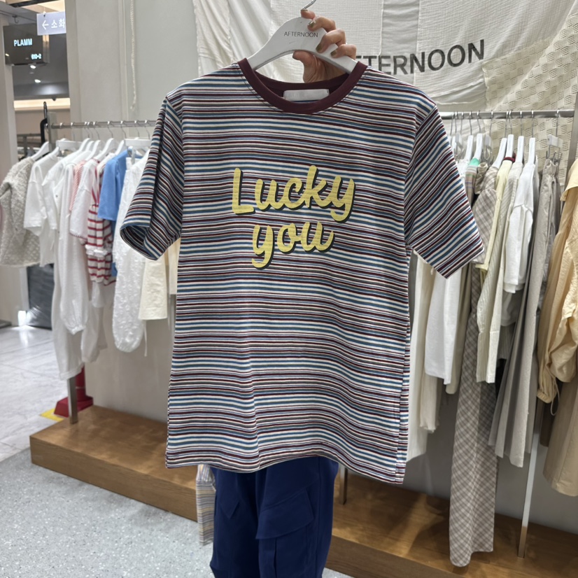 AFTERNOON韓國東大門代購女裝新款推薦人氣26春夏職業T恤AFTERNOONT恤圖色2