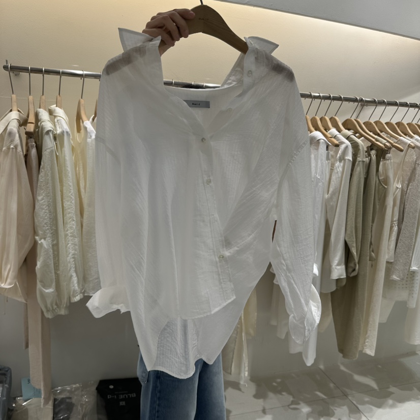 BLUEI-D/N SHARP韓國東大門代購女裝新品時尚襯衫蕾絲衫Blue i-d/N SHARP襯衫/蕾絲衫圖色3