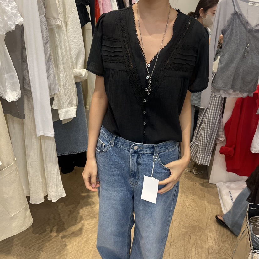 RUMIRU/AWEAR韓國直郵女裝新款職業人氣熱賣推薦襯衫蕾絲衫awear/RUMIRU襯衫/蕾絲衫圖色2