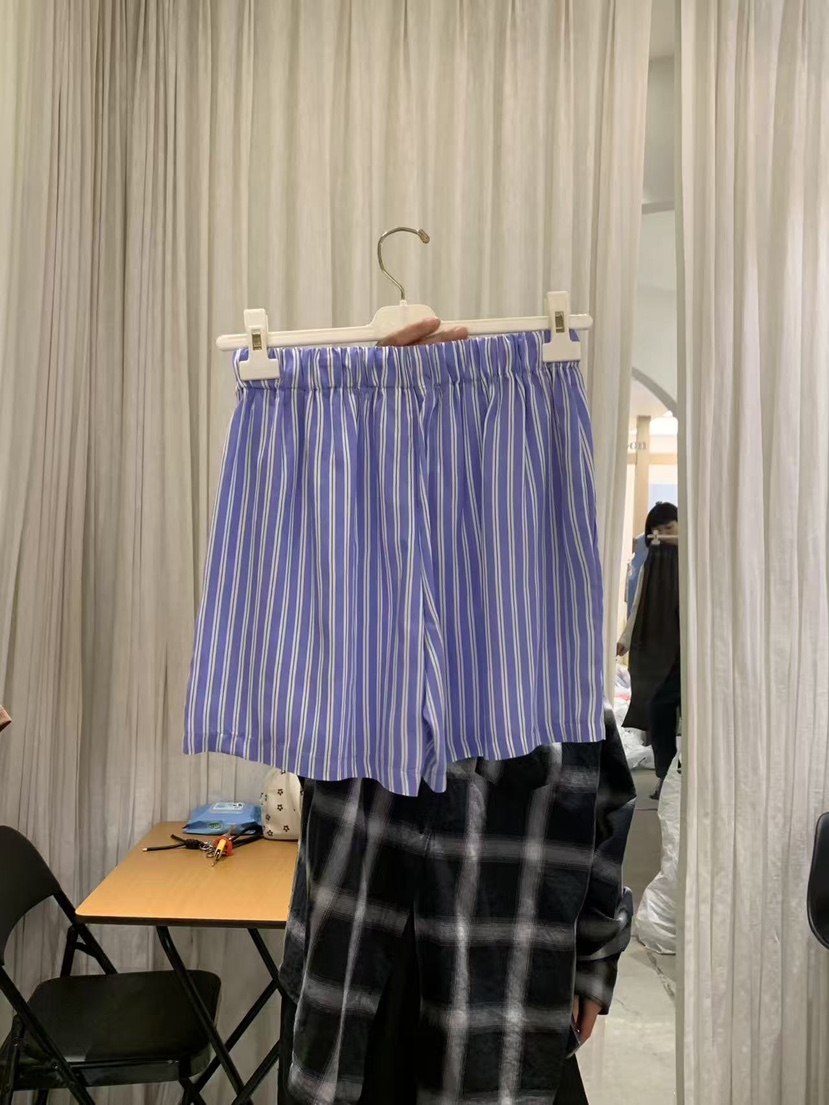 PAPERMOON韓國直郵女士新品休閑26春夏推薦熱賣職業短褲條紋paper moon短褲