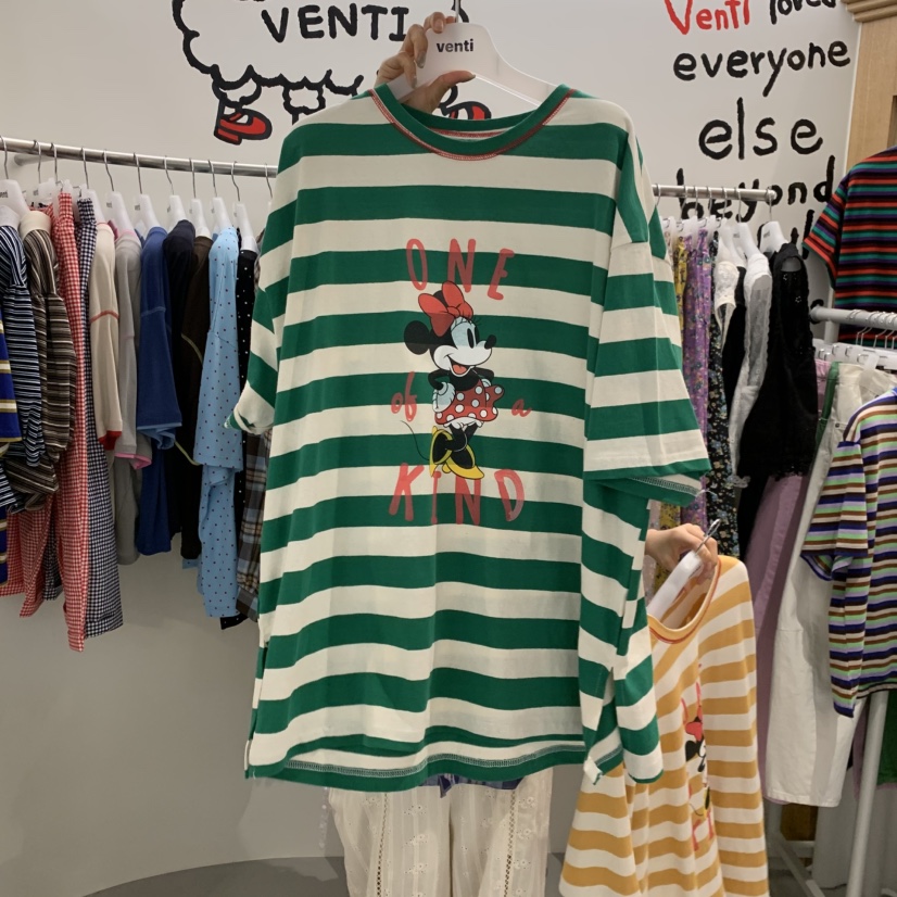 VENTI韓國直郵實拍女裝新款職業人氣休閑推薦熱賣26春夏T恤VENTIT恤圖色2