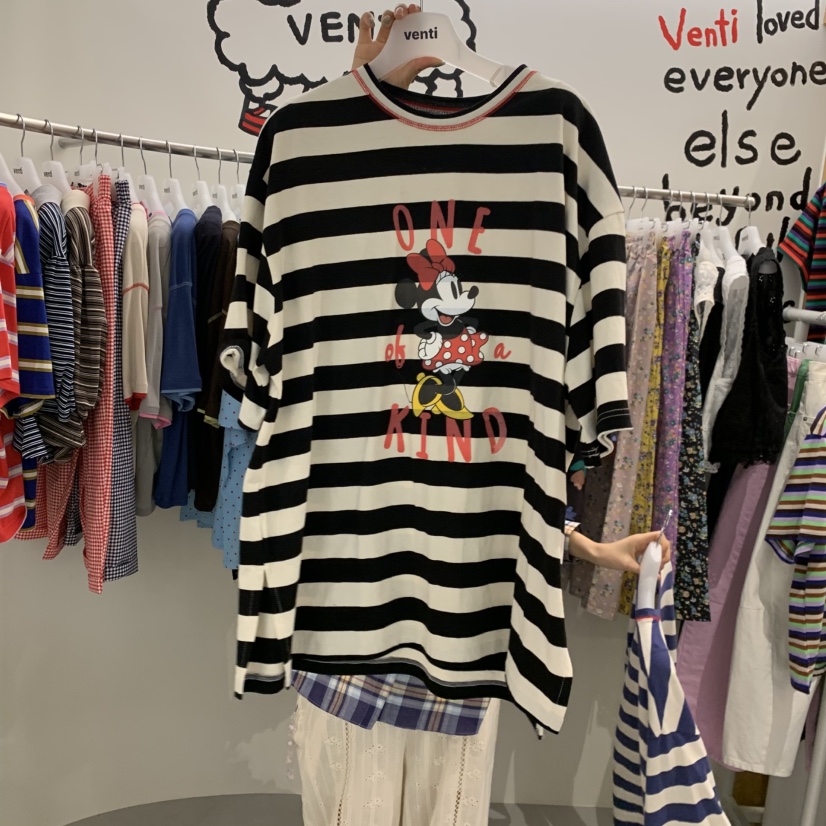 VENTI韓國直郵實拍女裝新款職業人氣休閑推薦熱賣26春夏T恤VENTIT恤圖色3