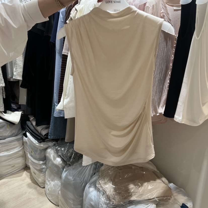 LOVE SOME韓國代購女士新款26春夏人氣推薦吊帶背心天絲LOVE SOME吊帶/背心圖色2