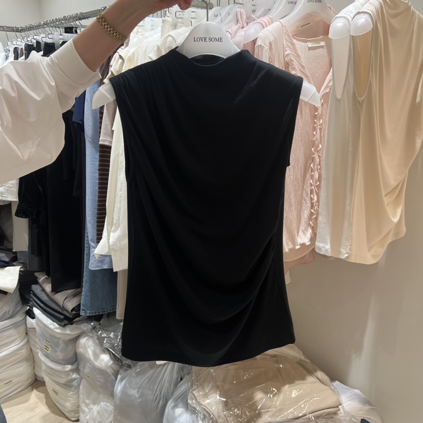 LOVE SOME韓國代購女士新款26春夏人氣推薦吊帶背心天絲LOVE SOME吊帶/背心圖色3