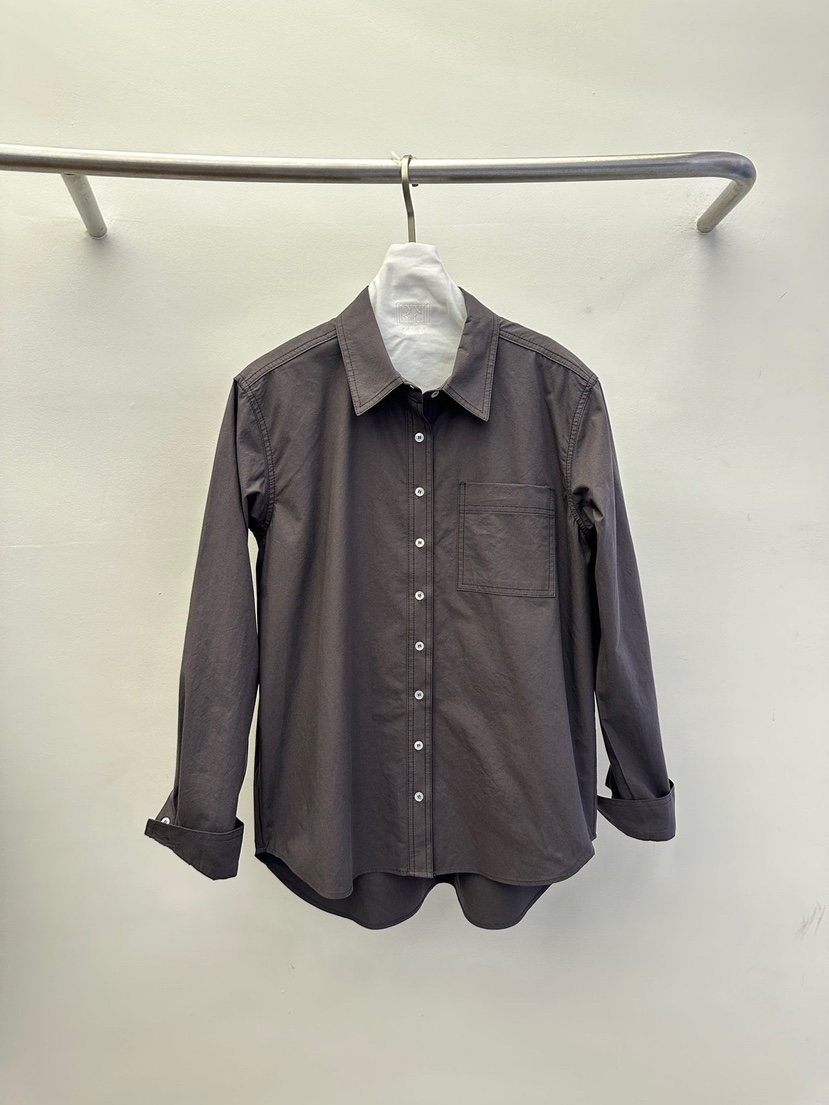 WIDA-P/RENEJ韓國直郵實拍女士新品職業襯衫蕾絲衫口袋WIDA-P/RENEJ襯衫/蕾絲衫圖色4