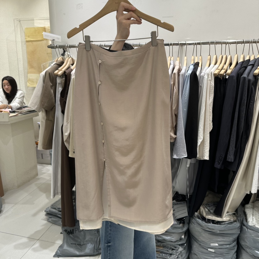 BLUEI-D/N SHARP韓國直郵女士新款人氣時尚推薦26春夏長裙Blue i-d/N SHARP長裙圖色1