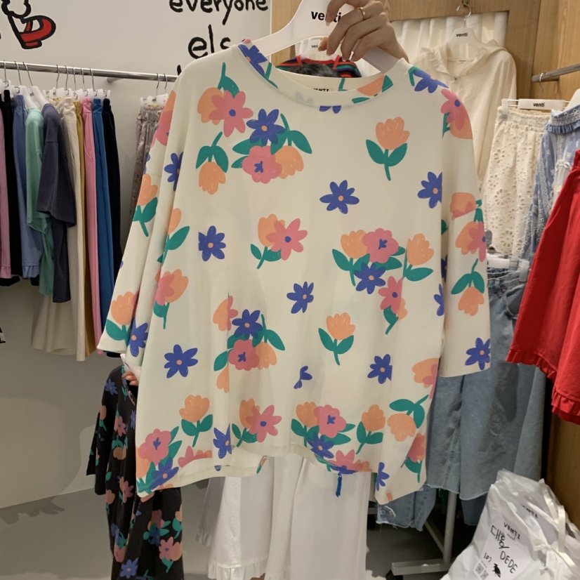 VENTI韓國直郵實拍女士新品人氣職業休閑時尚推薦26春夏T恤VENTIT恤圖色1