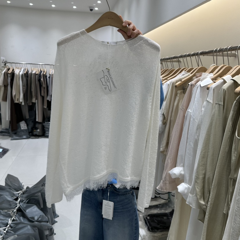 BLUEI-D/N SHARP韓國東大門代購女裝新款26春夏針織衫Blue i-d/N SHARP針織衫圖色1白色