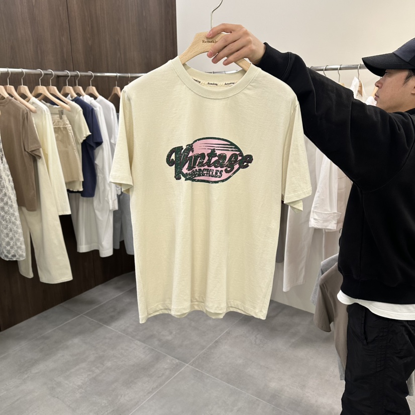 URBANSTORY/REMAKING韓國直郵實拍女裝新款休閑職業T恤復古Remaking/URBANSTORYT恤圖色2