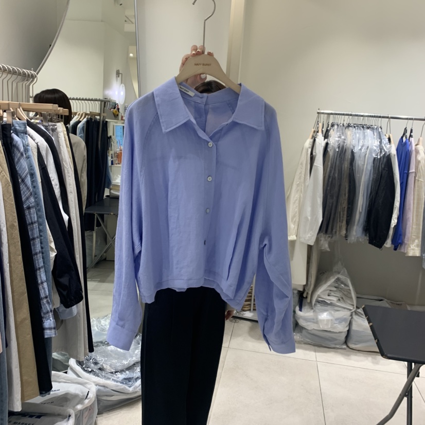 NAVYBURST韓國東大門直郵女士新品職業人氣休閑襯衫蕾絲衫NAVY BURST襯衫/蕾絲衫圖色1