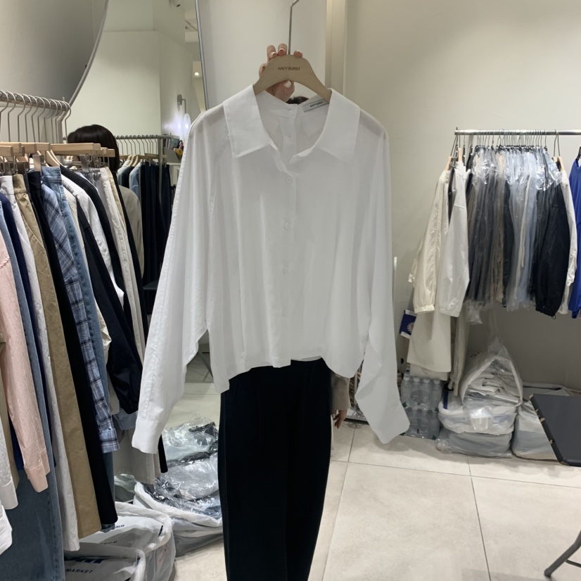 NAVYBURST韓國東大門直郵女士新品職業人氣休閑襯衫蕾絲衫NAVY BURST襯衫/蕾絲衫圖色2