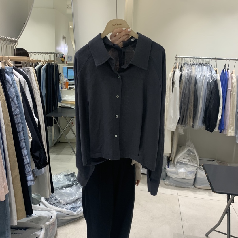 NAVYBURST韓國東大門直郵女士新品職業人氣休閑襯衫蕾絲衫NAVY BURST襯衫/蕾絲衫圖色3