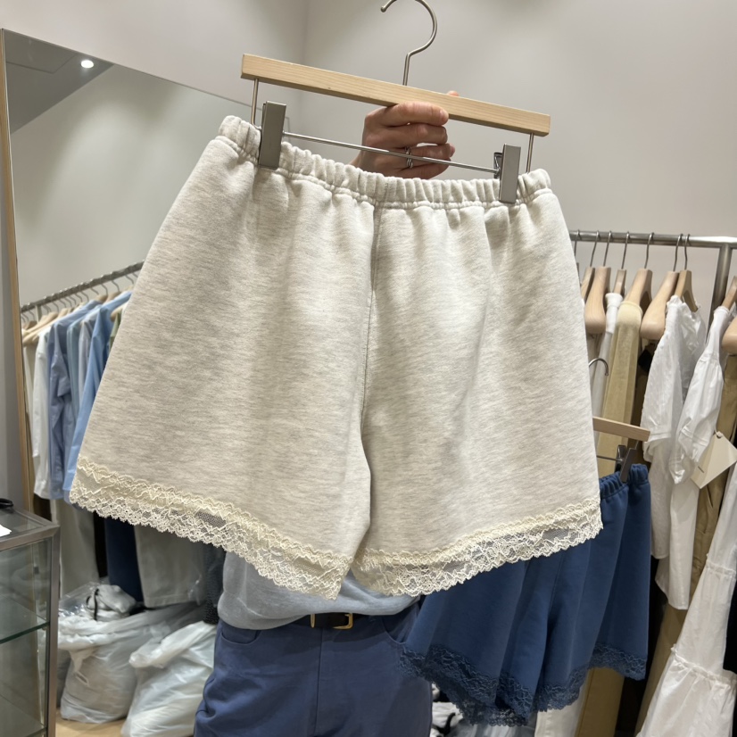 HAUS-A韓國直郵女士新品推薦人氣時尚休閑26春夏短褲撞色蕾絲HAUSWOMEN短褲