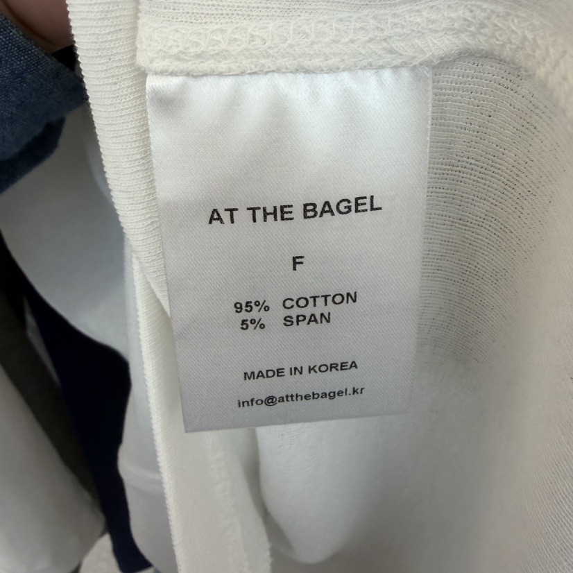 AT THE BAGEL韓國直郵實拍女裝新款推薦休閑26春夏長袖T恤AT THE BAGEL長袖T恤