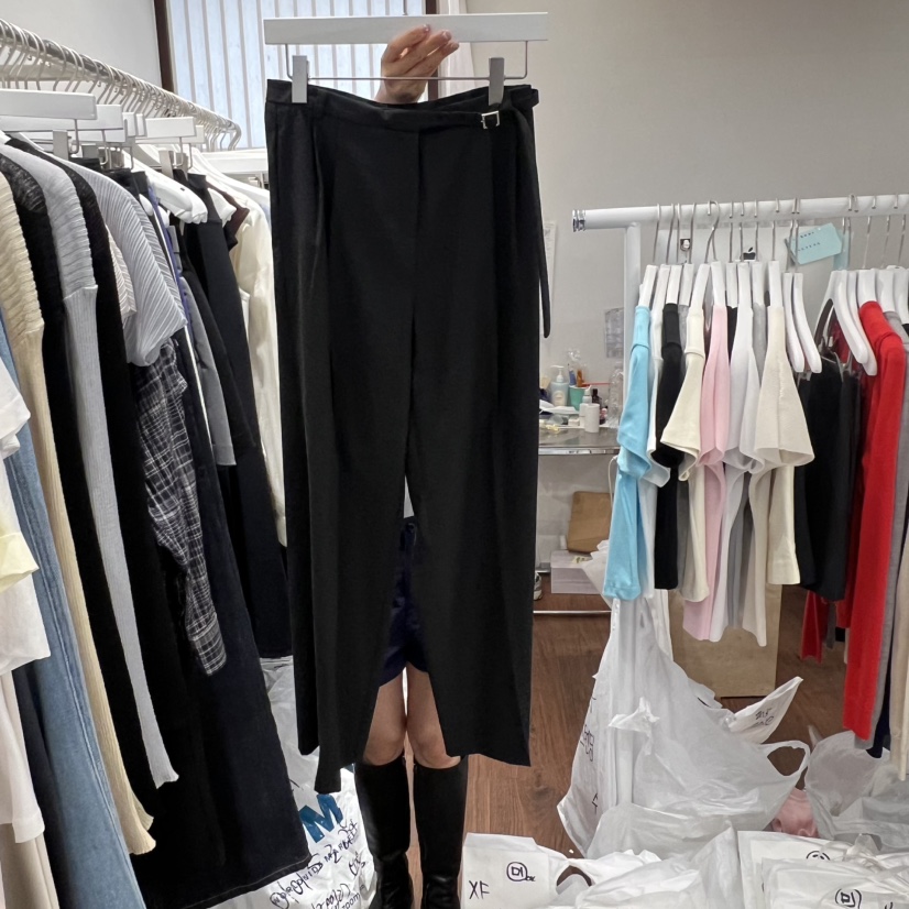 UNDERSTANDING韓國代購女士新款熱賣時尚26春夏休閑褲含腰帶UNDERSTANDING休閑褲圖色3