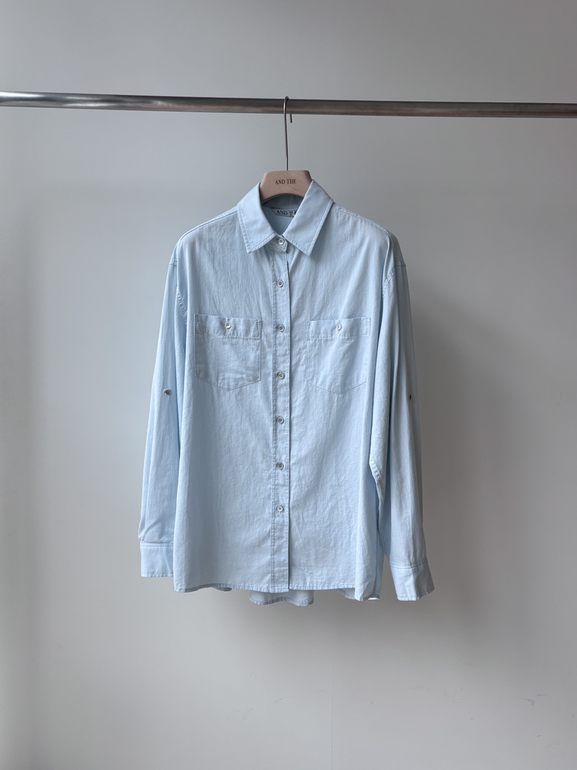 AND THE韓國東大門代購女裝新款休閑職業熱賣襯衫蕾絲衫棉AND THE襯衫/蕾絲衫圖色1