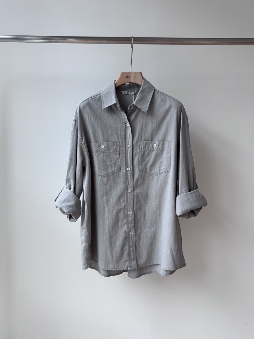 AND THE韓國東大門代購女裝新款休閑職業熱賣襯衫蕾絲衫棉AND THE襯衫/蕾絲衫圖色2