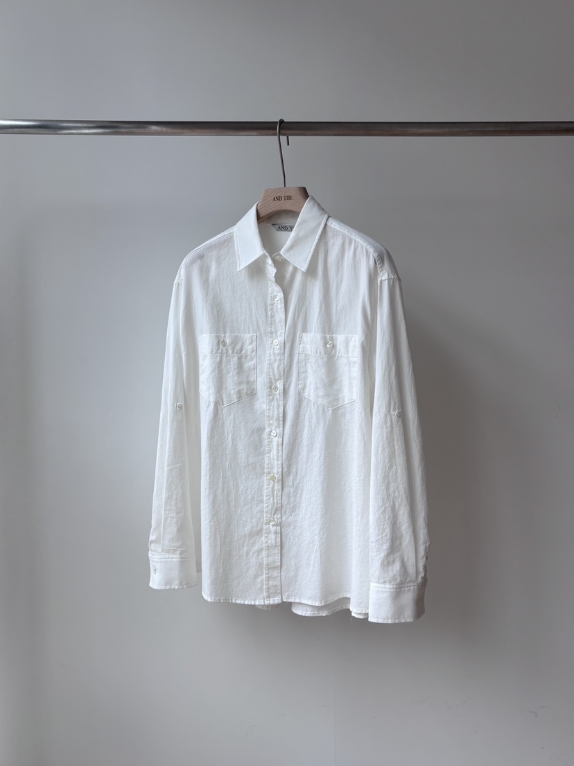 AND THE韓國東大門代購女裝新款休閑職業熱賣襯衫蕾絲衫棉AND THE襯衫/蕾絲衫圖色3