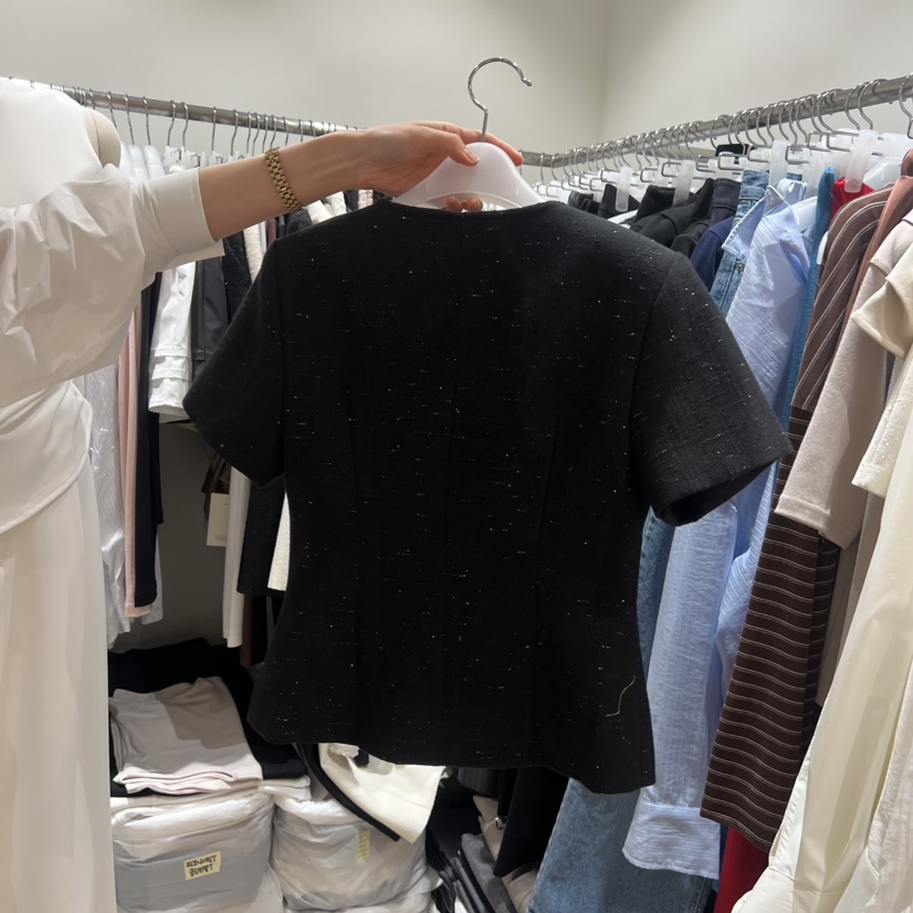 LOVE SOME韓國東大門代購女裝新品時尚人氣職業夾克粗花呢LOVE SOME夾克